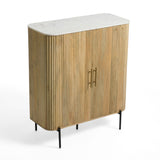 Cambridge White Marble & Mango Tall Buffet - View Image 1