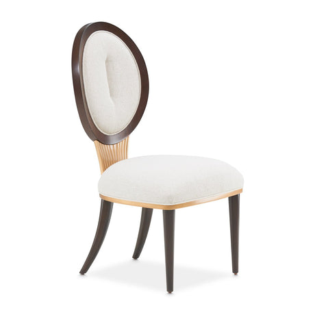Camellia Field Side Chair Warm Pecan - Aico Furniture - front corner