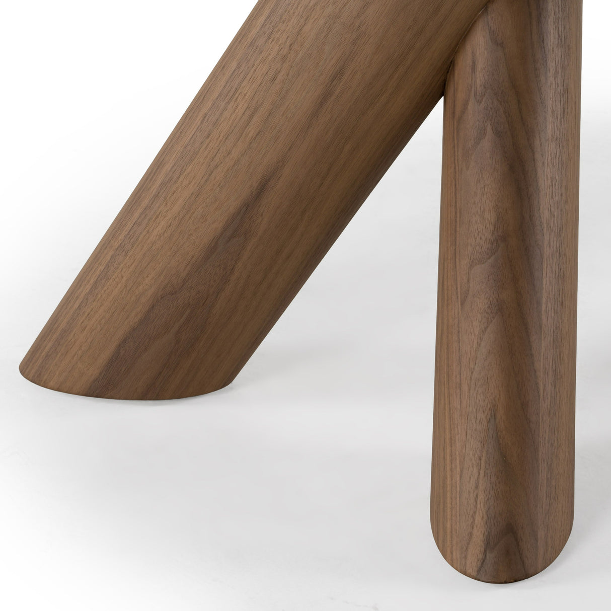 Carnaby - Modern Dark Grey Glass + Walnut Dining Table - View Image 1