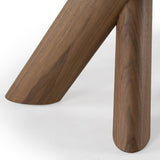 Carnaby - Modern Dark Grey Glass + Walnut Dining Table - View Image 1
