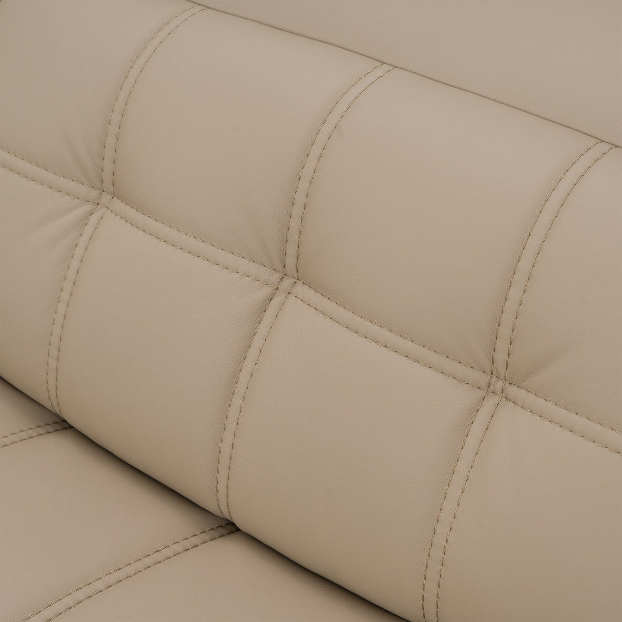 Carney - Modern Beige Leather Sectional Sofa + 3 Recliners - View Image 1