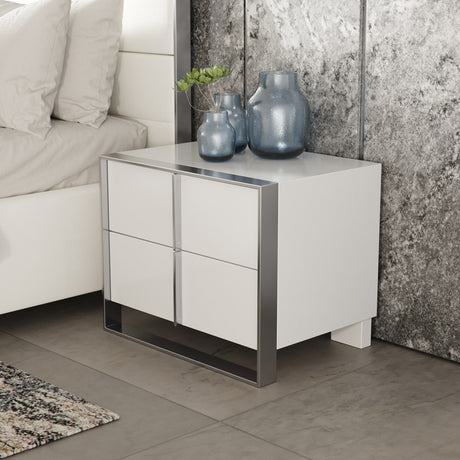 Cartier Modern White Vegan Leather Bedroom Set – VIG Furniture - sold by Home Elegance USA