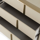 Cartier Modern Beige Velvet & Brushed Brass Bedroom Set – VIG Furniture - Home Elegance USA