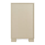 Nova Domus Cartier - Modern Beige Shagreen and Brushed Brass Chest