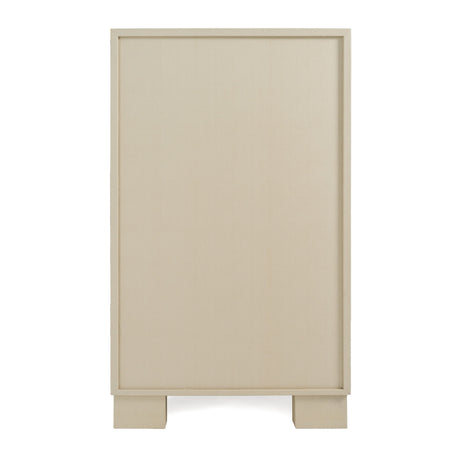 Nova Domus Cartier - Modern Beige Shagreen and Brushed Brass Chest