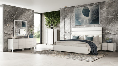 Cartier - Modern White + Stainless Steel Chest - View Image 1