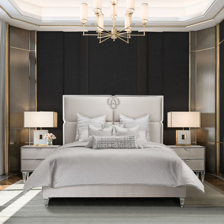 Casey Comforter Set Platinum - Aico Furniture - sold by Home Elegance USA