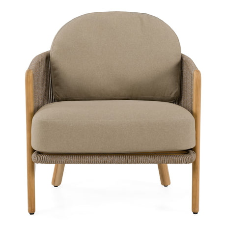 Cayman - Outdoor Beige + Teak Sofa Set - View Image 1