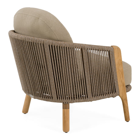 Cayman - Outdoor Beige + Teak Sofa Set - View Image 1
