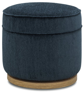 Chloe Swivel Footstool - Blue by Hooker Furniture - View 1