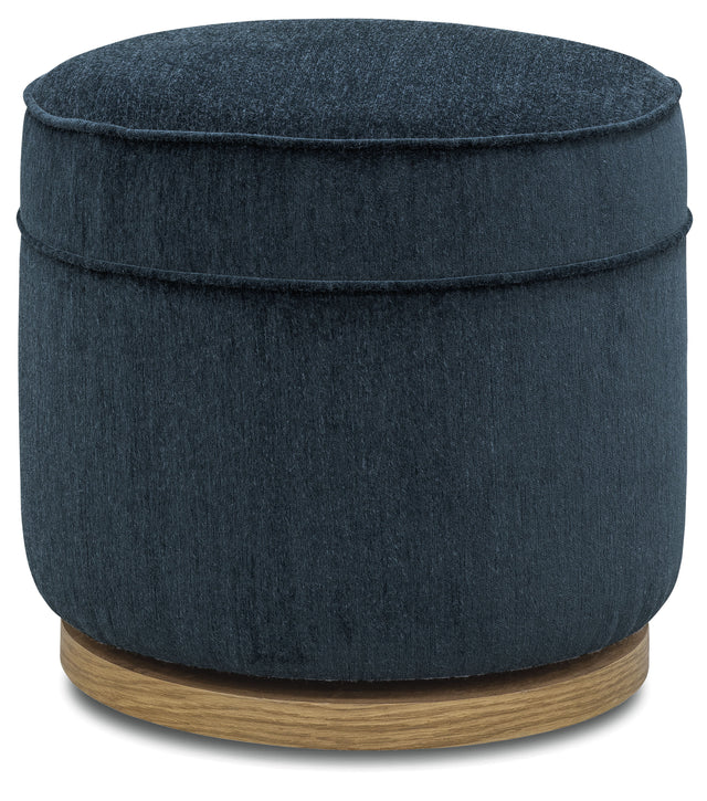 Chloe Swivel Footstool - Blue by Hooker Furniture - View 1