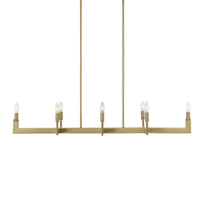 Cordoba 8 Light Linear Chandelier - Gold by Uttermost - View 1
