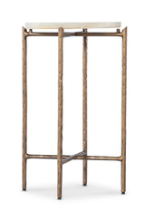 Melange Je Suis Petit Spot Table - Gold / White by Hooker Furniture - View 1