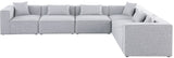 Cube - Modular Sectional 6 Piece - Gray - Modern & Contemporary - 630Grey - Sec6A - Home Elegance USA - 3