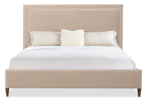 Archives King Upholstered Bed - Beige by Hooker Furniture - View 4