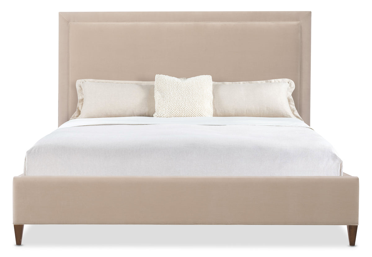 Archives Queen Upholstered Bed - Beige by Hooker Furniture - View 4