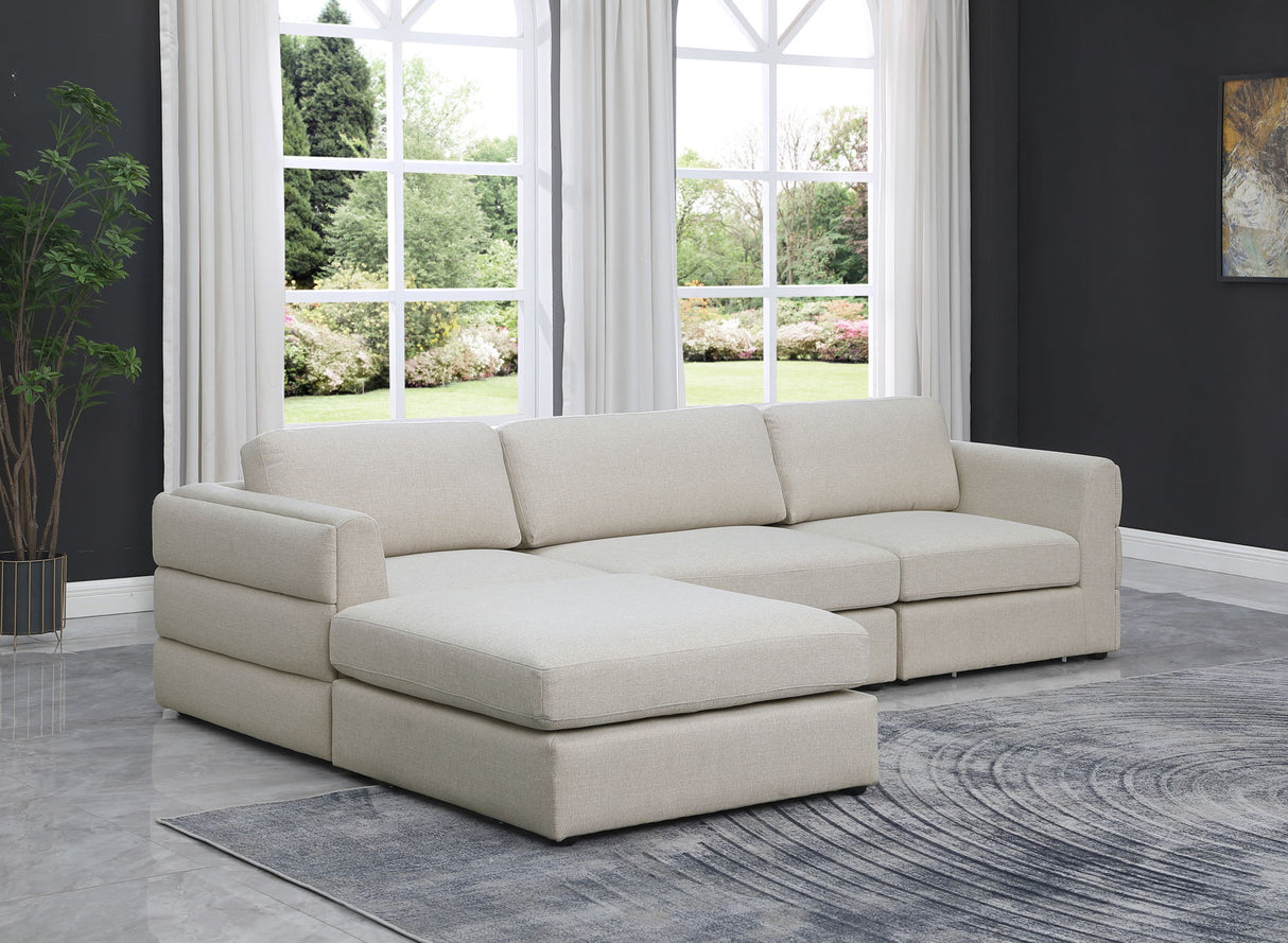 Beckham - Modular Sectional 4 Piece - Beige | Home Elegance USA