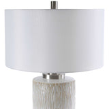 Georgios Cylinder Table Lamp - White by Uttermost - View 5