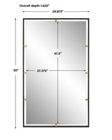 Egon Rectangular Mirror - Black / Silver by Uttermost - View 7