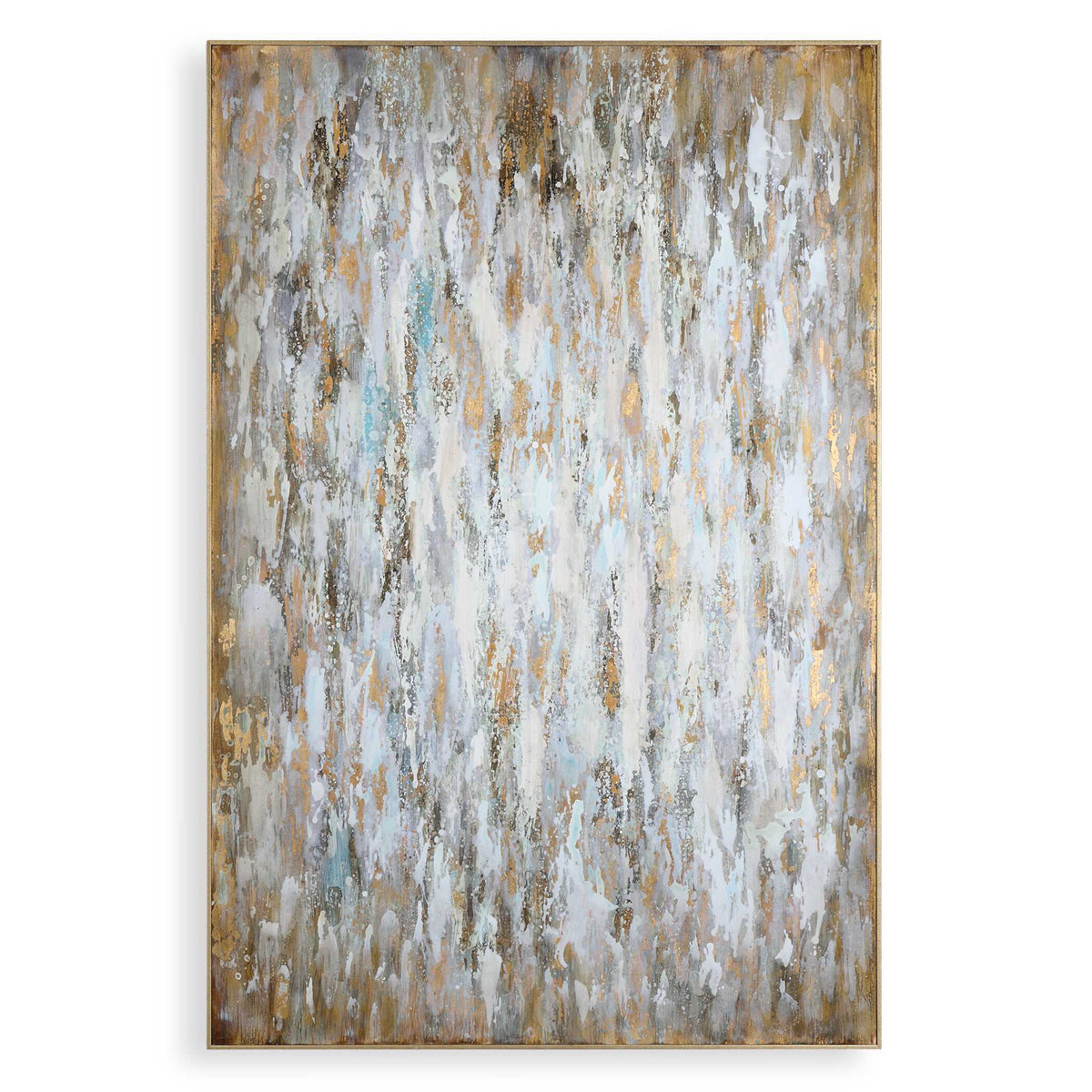 Bright Morning Abstract Art - Blue / Yellow by Uttermost - View 1