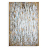 Bright Morning Abstract Art - Blue / Yellow by Uttermost - View 1