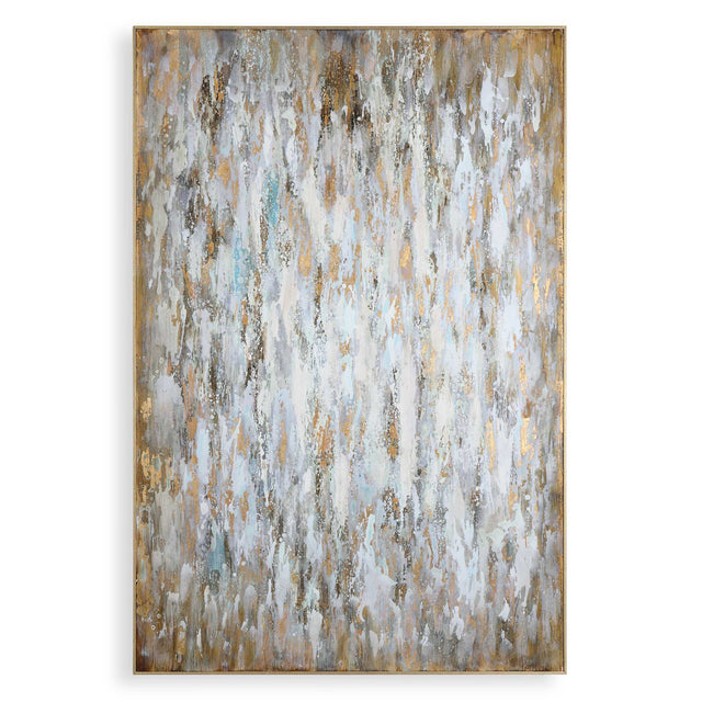 Bright Morning Abstract Art - Blue / Yellow by Uttermost - View 1
