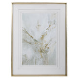 Ethos Framed Abstract Print - Gold by Uttermost - View 1