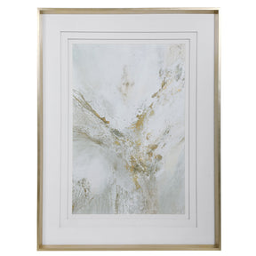 Ethos Framed Abstract Print - Gold by Uttermost - View 1