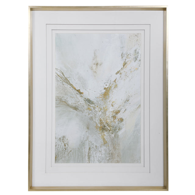 Ethos Framed Abstract Print - Gold by Uttermost - View 1