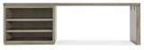 Linville Falls 96" Desk With Open Desk Cabinet - Gray by Hooker Furniture - View 4