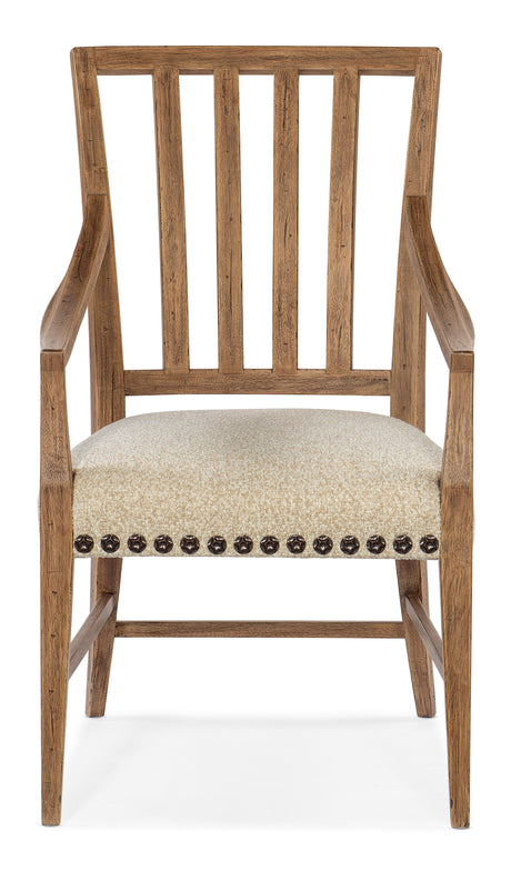 Big Sky Arm Chair (Set of 2) - Beige / Light Brown by Hooker Furniture - View 7