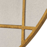 Geometric Round Mirror - Light Brown by Uttermost - View 5
