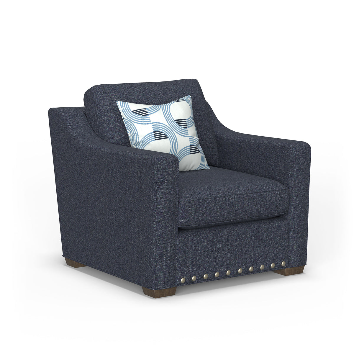 Milo Fabric Chair With Nailhead Trim | Flexsteel