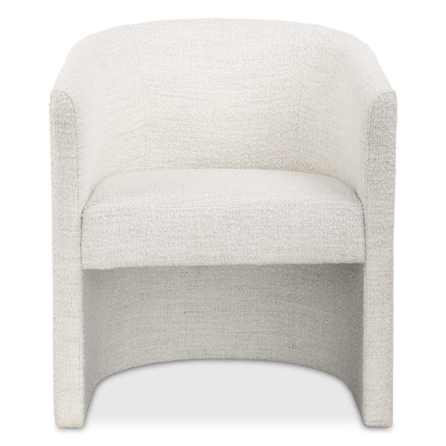 Encompass White Fabric Dining Chair by Uttermost - View 1