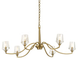 Barcelona 6 Light Brass Chandelier - Gold by Uttermost - View 1