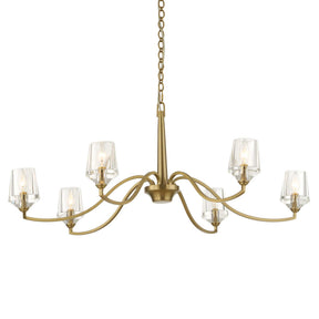 Barcelona 6 Light Brass Chandelier - Gold by Uttermost - View 1