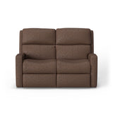 Catalina Transitional Leather Reclining Loveseat | Flexsteel