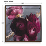 Plum Ranculus Framed Floral Art Black / Gold / Gray / Green / Pink / Purple / Red / White / Yellow - Purple / Gray by Uttermost - View 8