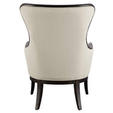 Sandy Wing Back Armchair Beige & Dark Brown - Beige / Dark Brown by Uttermost - View 9