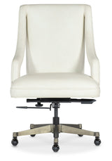 Meira Executive Swivel Tilt Chair - White by Hooker Furniture - View 4