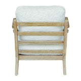 Laid Back Back Sheepskin Accent Chair - White by Uttermost - View 7