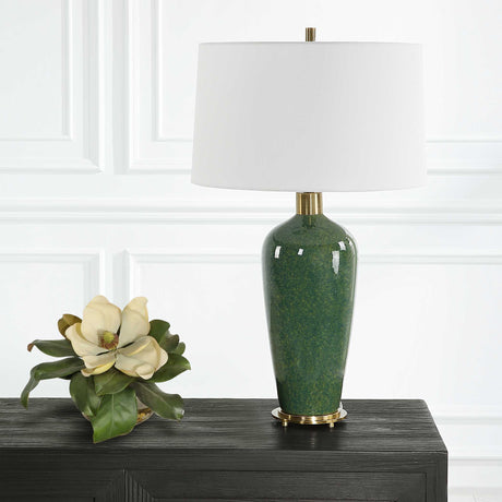 Verdell Table Lamp - Green by Uttermost - View 3