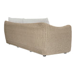 Sunset Wicker Outdoor Sofa Oatmeal / Oyster White - Light Brown / White by Uttermost - View 11