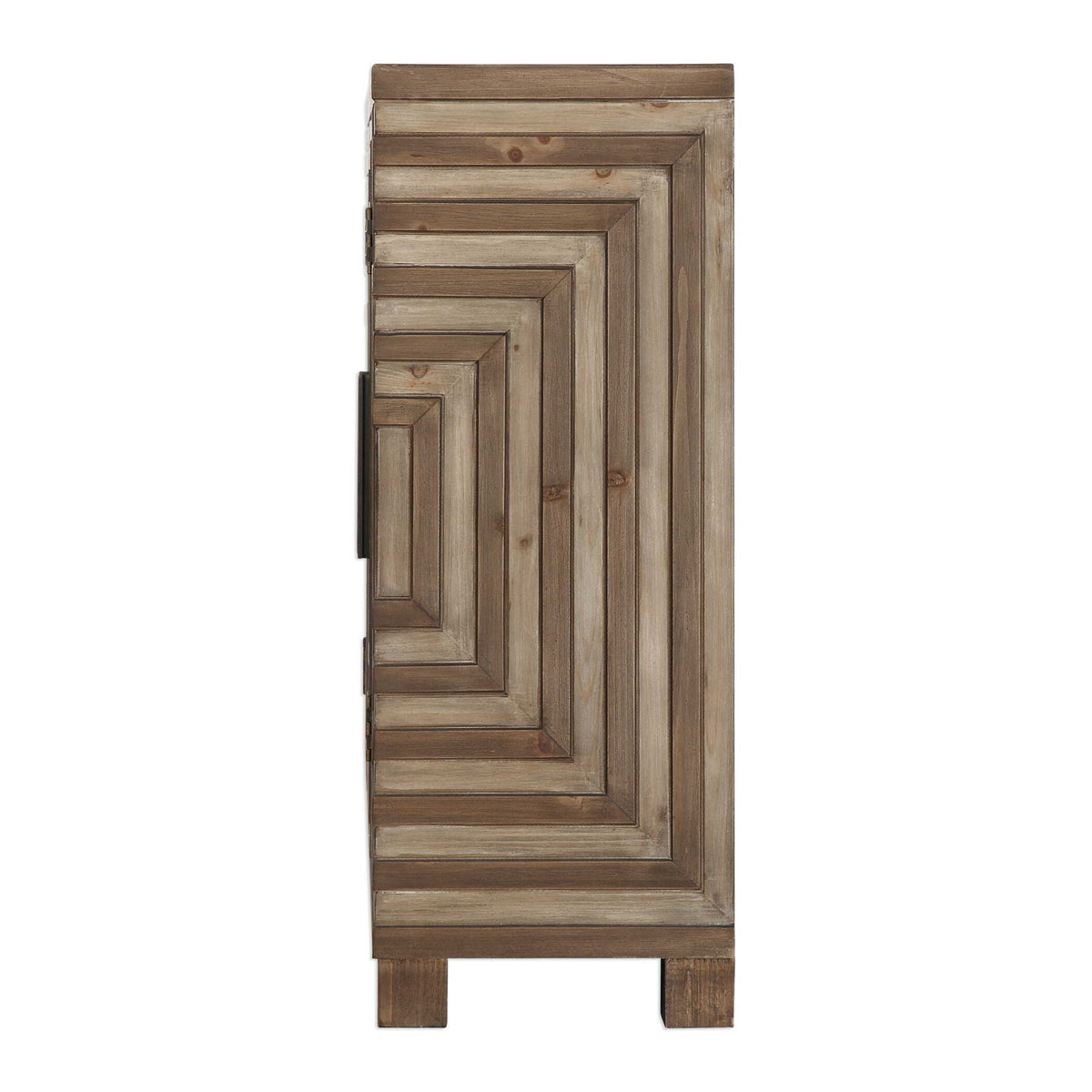 Layton Geometric Console Cabinet - Light Brown by Uttermost - View 7