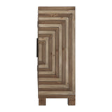 Layton Geometric Console Cabinet - Light Brown by Uttermost - View 7