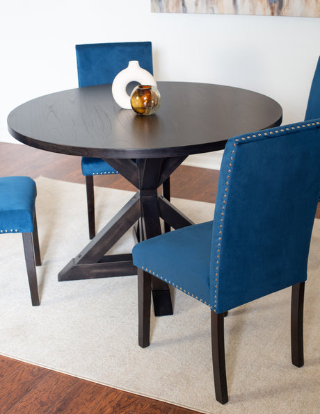 Enbridge 5-piece Dining Set, Cross-Buck Dining Table with 4 Stylish Chairs - sold by Home Elegance USA