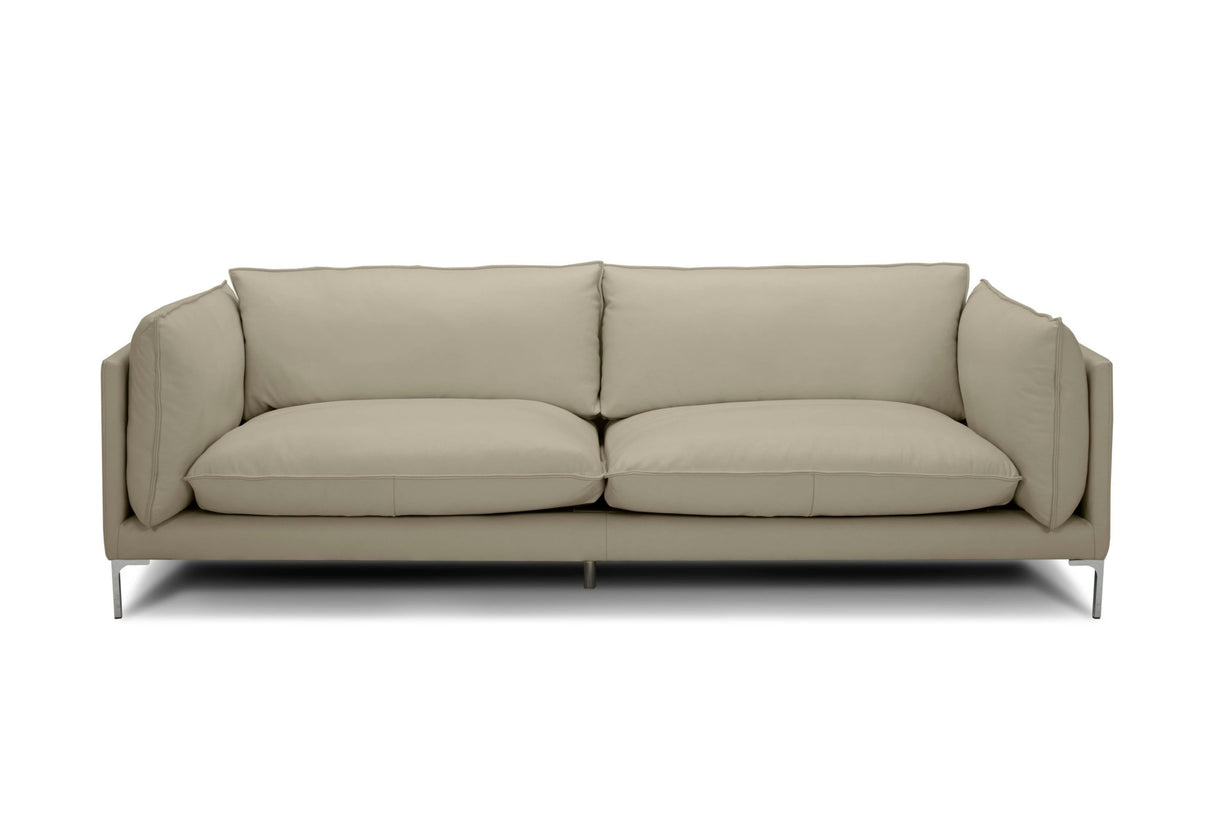 Divani Casa Harvest - Modern Taupe Full Leather Sofa - VGKKKF2627 - TP - S - Home Elegance USA - 1