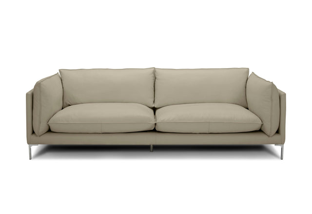 Divani Casa Harvest - Modern Taupe Full Leather Sofa - VGKKKF2627 - TP - S - Home Elegance USA - 1