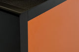 A&X Talin Modern Black Crocodile & Rosegold Buffet