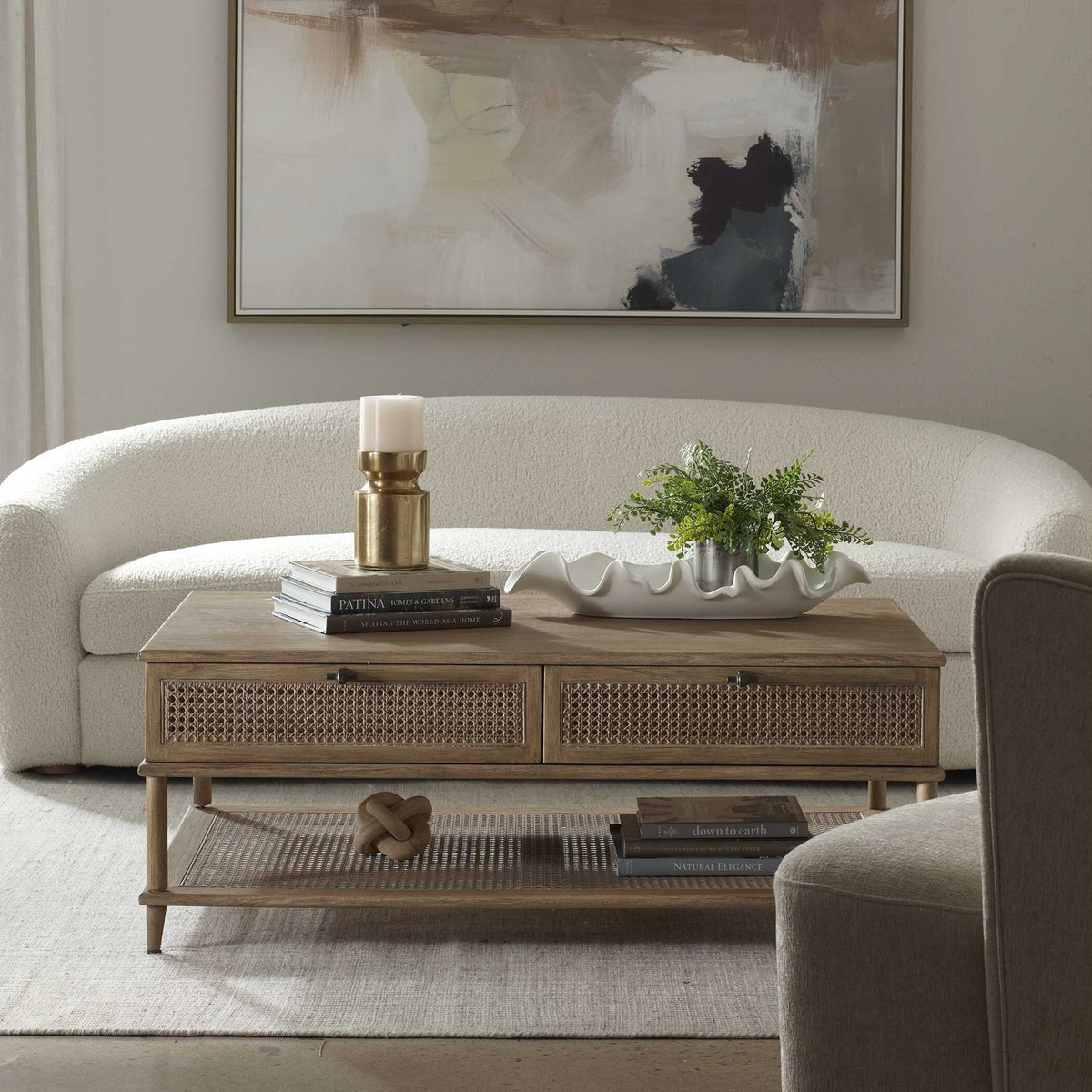 Coast Mid-Century Coffee Table Woodtone - Dark Brown by Uttermost - View 2